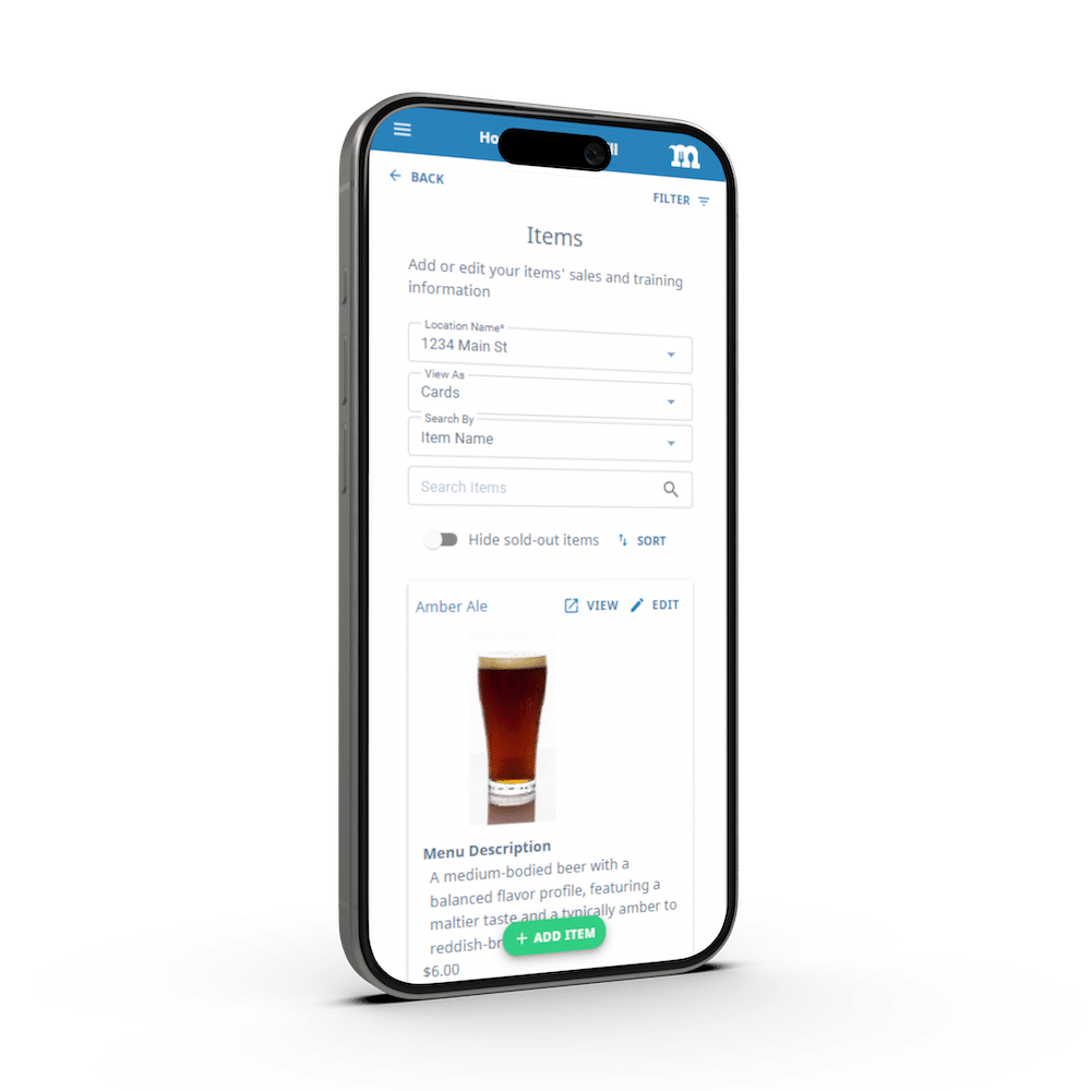 That Menu App screen preview